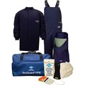 National Safety Apparel ArcGuard® KIT4SC402X08 40 cal Compliance Arc Flash Kit W/Short Coat & Bib Overall, 2XL, Sz 08 KIT4SC402X08